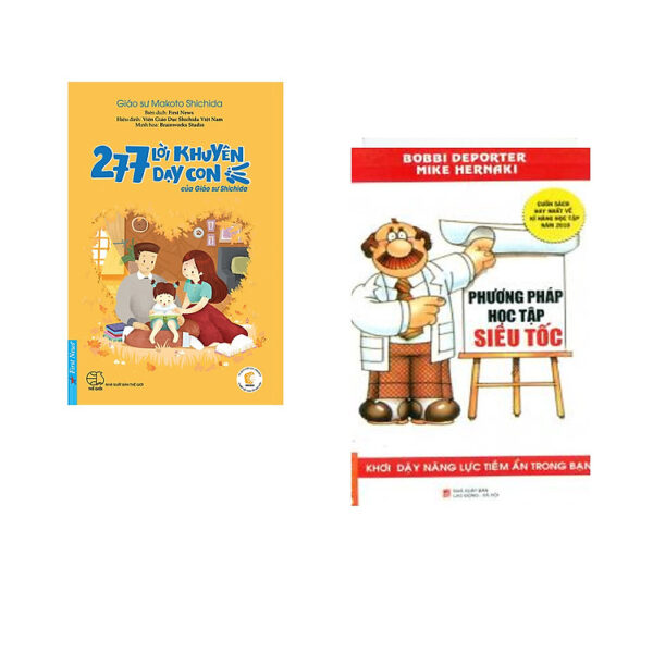 Combo 2 cuốn sách: 277 Lời Khuyên Dạy Con Của Giáo Sư Shichida + Phương Pháp Học Tập Siêu Tốc