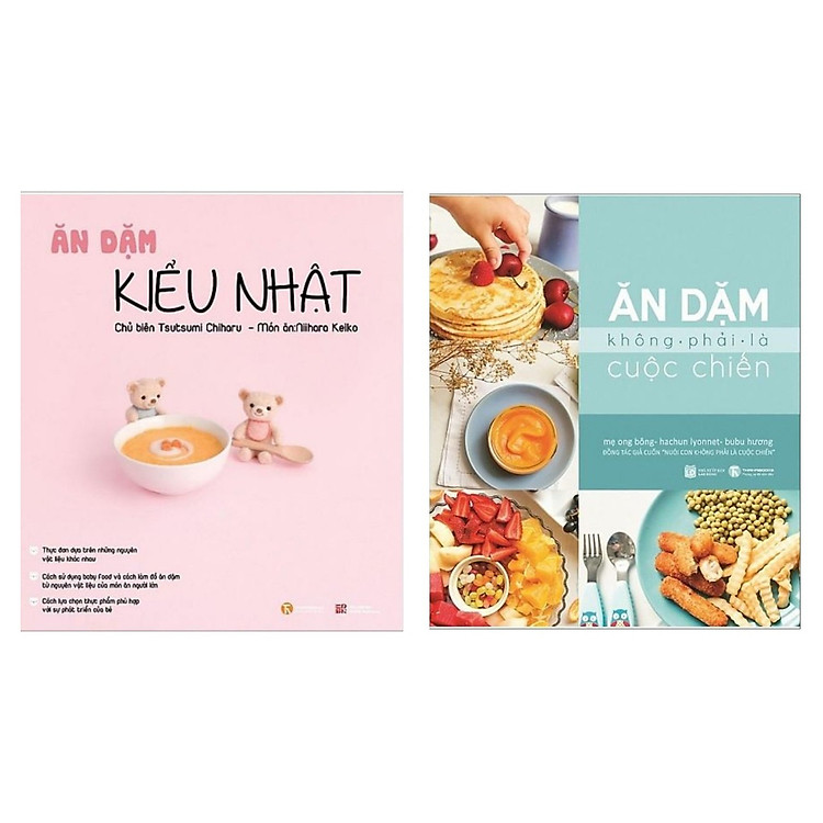 Combo Ăn Dặm Kiểu Nhật + Ăn Dặm Không Phải Là Cuộc Chiến (Tặng kèm poster An Toàn Cho Con Yêu – Quy Tắc 5 Ngón Tay)