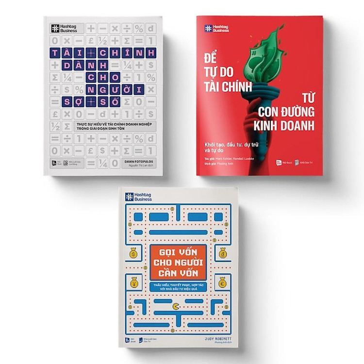 Combo: Tư Duy Tài Chính Cho Chủ DN (Tài Chính Dành Cho Người Sợ Số + Gọi Vốn + Để Tự Do – Bản Quyền