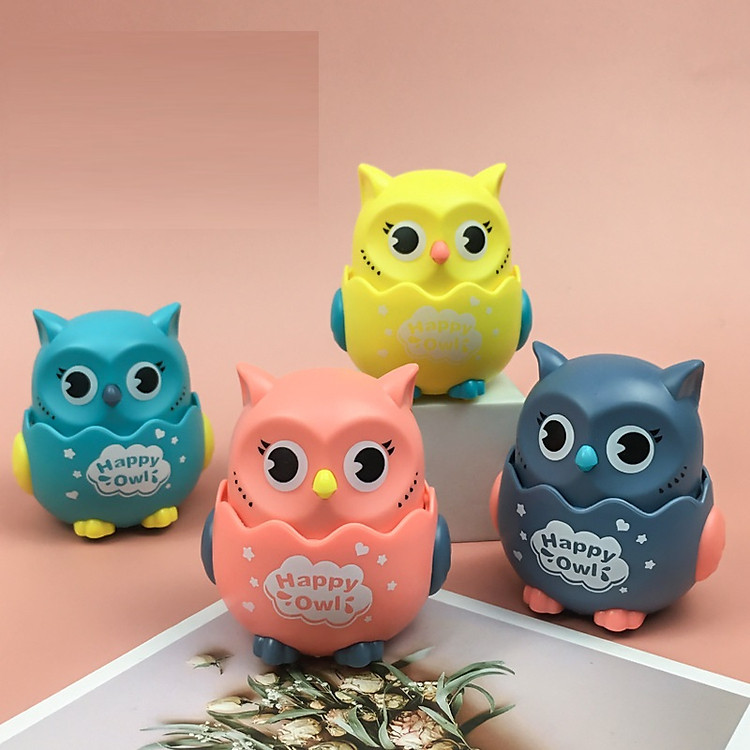Đồ Chơi Chim Cú Chạy Xoay 360 Độ Happy Owl Nhiều Màu PaKaSa – Hàng chính hãng (Giao màu ngẫu nhiên)