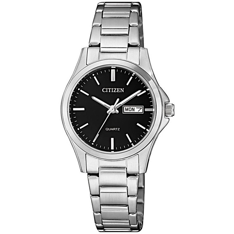 Đồng Hồ Nữ Citizen Dây Thép Không Gỉ EQ0591-81E – Mặt Đen
