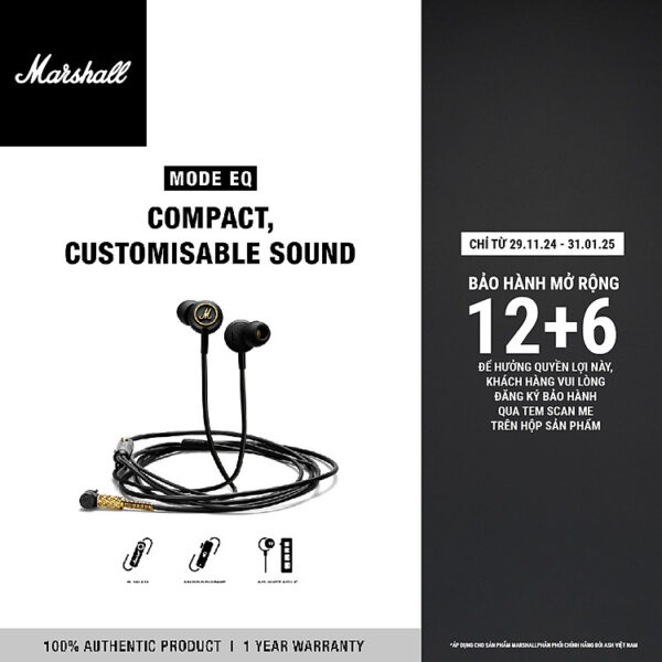 [Hàng chính hãng] Tai nghe Marshall MODE EQ - Bảo Hành 1 Năm 1 Đổi 1