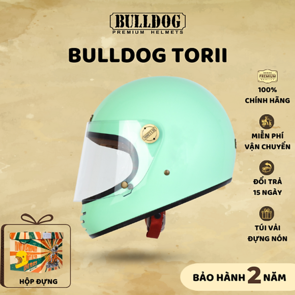 Mũ Bảo Hiểm Fullface Cổ Điển BULLDOG Torii