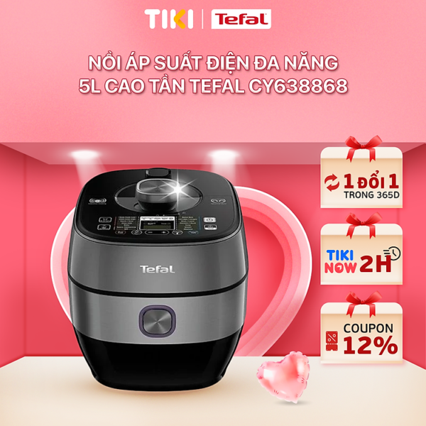 Nồi áp suất điện đa năng 5L cao tần Tefal CY638868 - Hàng chính hãng