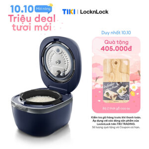 Nồi cơm điện cao tần Locknlock IH pressure rice cooker EJR526GRY (1.8 Lít)- Hàng chính hãng