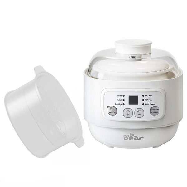 Nồi nấu chậm đa năng Bear DDZ-A08T8 0.8L (200W) - Màu trắng - Hàng chính hãng