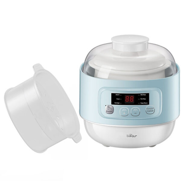 Nồi nấu chậm đa năng Bear DDZ-A08T8 0.8L (200W)- Màu xanh dương - Hàng chính hãng