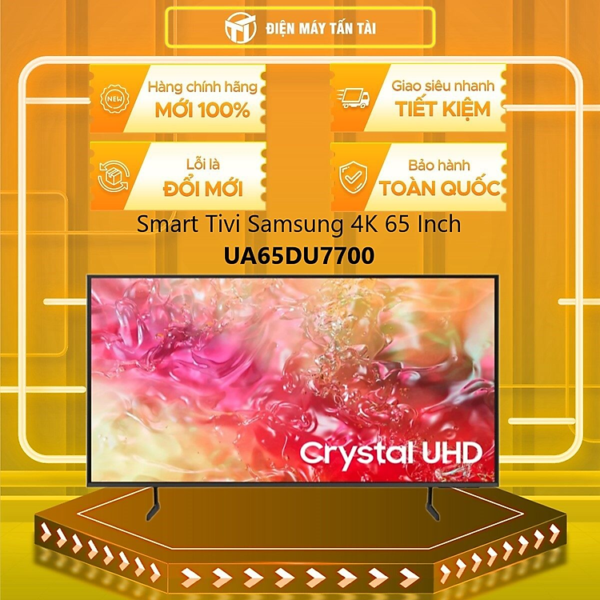 Smart Tivi Samsung 4K 65 Inch UA65DU7700 - HÀNG CHÍNH HÃNG - CHỈ GIAO HCM