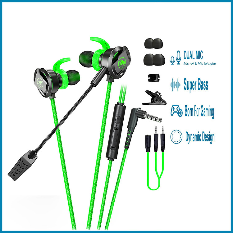 Tai Nghe Gaming Có Mic Rời xMOWI RX3 Dùng Được Cho Cả Máy Tính Và Điện Thoại – Hàng Chính Hãng