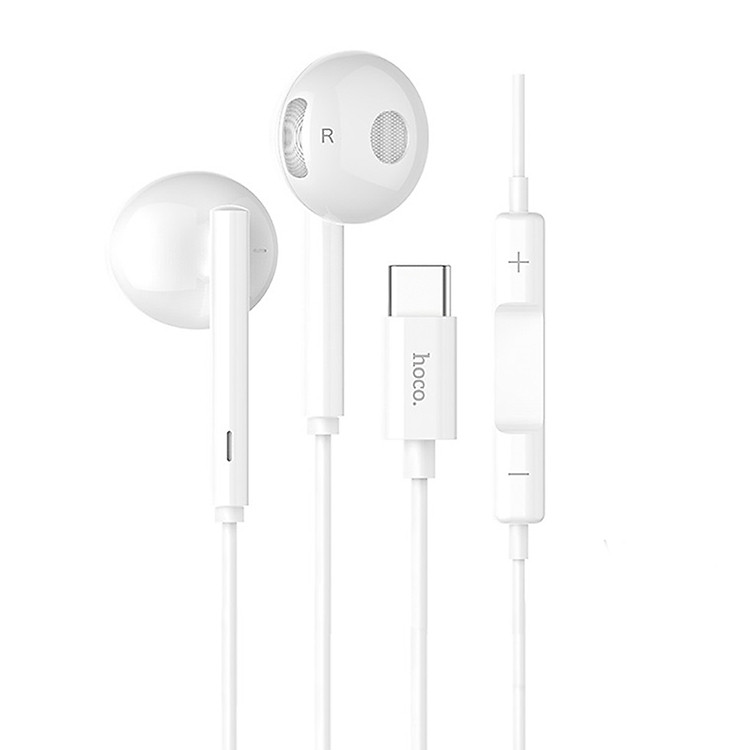Tai nghe Hoco jack Type-C chống rối đứt L10 tích hợp Mic dùng cho Xiaomi,Oppo,Huawei dài 1.2M – Hàng chính hãng