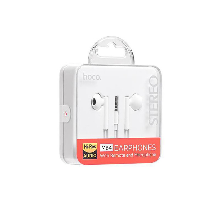 Tai nghe nhét tai Hoco M64 Melodious jack kết nối 3.5, âm thanh tuyệt vời – HÀNG NHẬP KHẨU