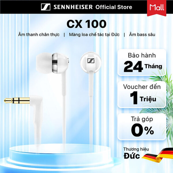 Tai Nghe Nhét Tai Sennheiser CX 100 - Hàng Chính Hãng