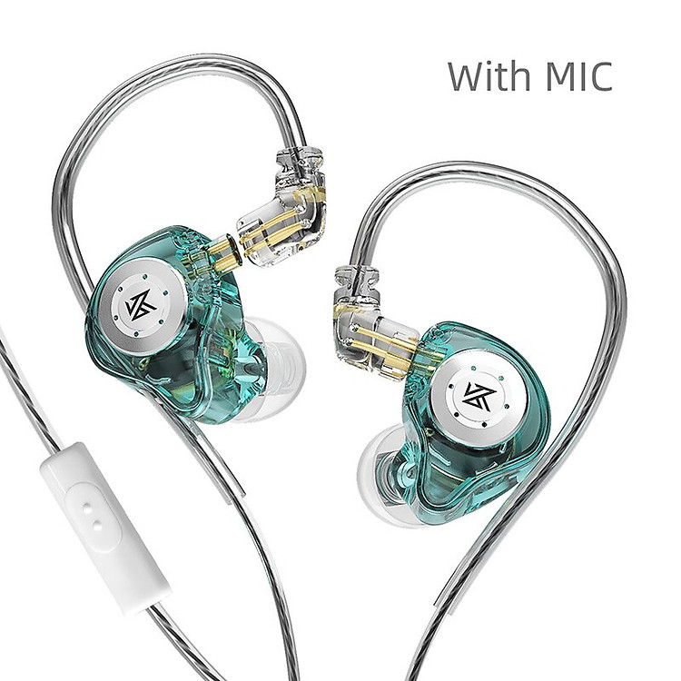 Tai nghe nhét tai thể thao KZ EDX EDX Pro 1 Dynamic Hifi có micro bản nâng cấp bass và dây cáp – hàng chính hãng
