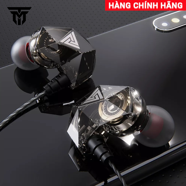 Tai Nghe Phone Nhét Tai Nghe Nhạc Chơi Game Teement Qkz Ak2 Pro Mới Nhất Âm Thanh Super Bass, Dây Chống Rối, Có Mic Đàm Thoại Tương Thích Điện Thoại Máy Tính Bảng Laptop Pc -...