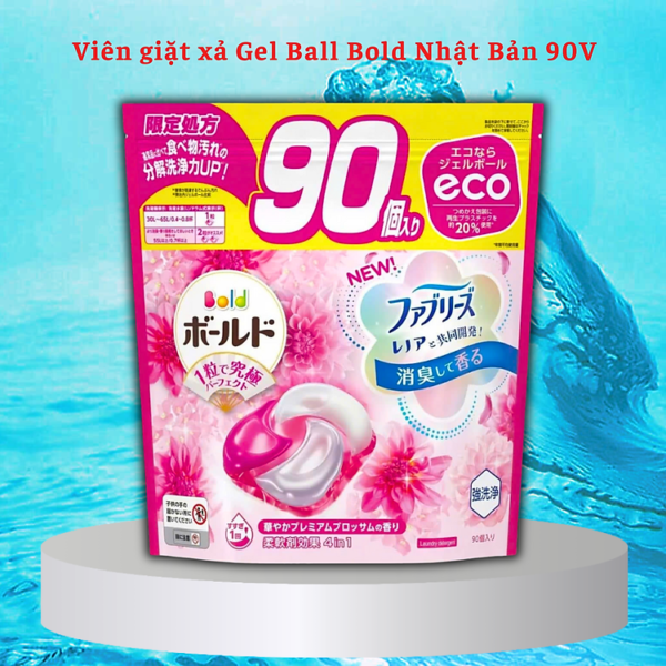 Viên giặt xả Gel Ball Bold Nhật Bản 4 in 1 chuyên dùng cho máy giặt