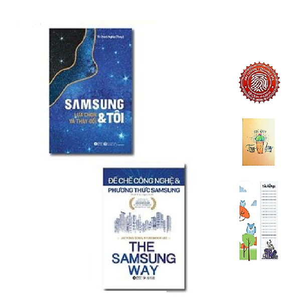 Combo 2 Cuốn: Samsung Và Tôi - Đế Chế Công Nghệ Và Phương Thức Samsung (Tặng kèm sổ tay xương rồng + BOOKMARK Cú mèo)