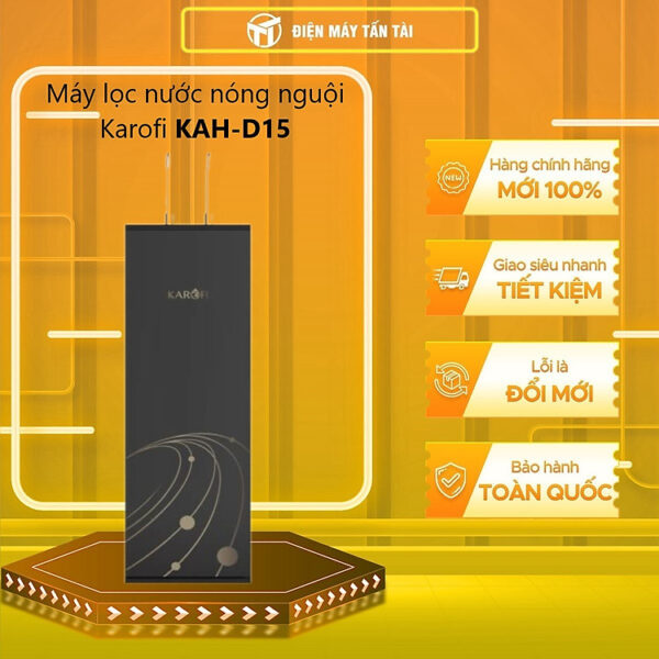 Máy lọc nước 11 lõi nóng nguội Karofi KAH-D15 - Hàng chính hãng