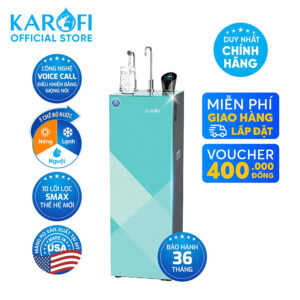 Máy lọc nước nóng lạnh Karofi KAD-N91 10 lõi Smax hàng chính hãng