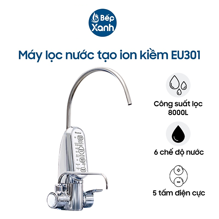 Thiết bị lọc nước tạo Ion kiềm Mitsubishi Cleansui EU301 – Hàng chính hãng