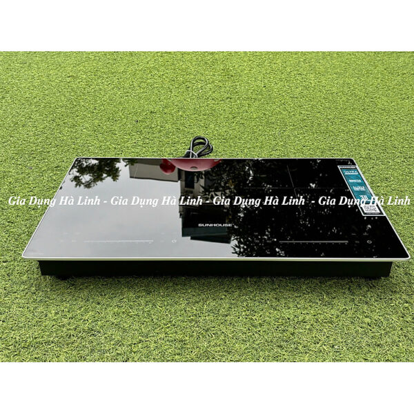 Bếp từ đôi Sunhouse SHB-566HL, Công suất 4000W, Mặt kính Ultra Vitro Ceramic bo viền sang trọng, Chức năng nấu nhanh Booster, Bảng điều khiển Slider Control siêu nhạy, Tính năng...
