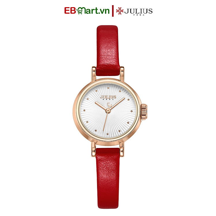 Đồng Hồ Nữ Julius JA-1371 Dây Da Đường Kính 23.5mm | EBMart