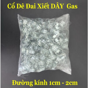 100 Cái Cổ Dê, Đai Siết Inox, Kẹp Siết Inox, Cố Định Ống Dẫn Gas - Hàng Chính Hãng