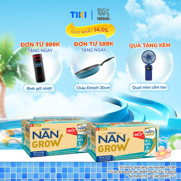 Bộ 2 Thùng 24 hộp Sữa pha sẵn Nestlé NANGROW sữa mát công thức từ Thụy Sĩ 6(4 x 180ml) - (Bé từ 1 tuổi)