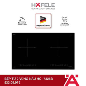 Bếp từ 2 vùng nấu Hafele HC-I7325B 533.09.979 | Xuất xứ Đức | Hàng chính hãng | Bảo hành chính hãng