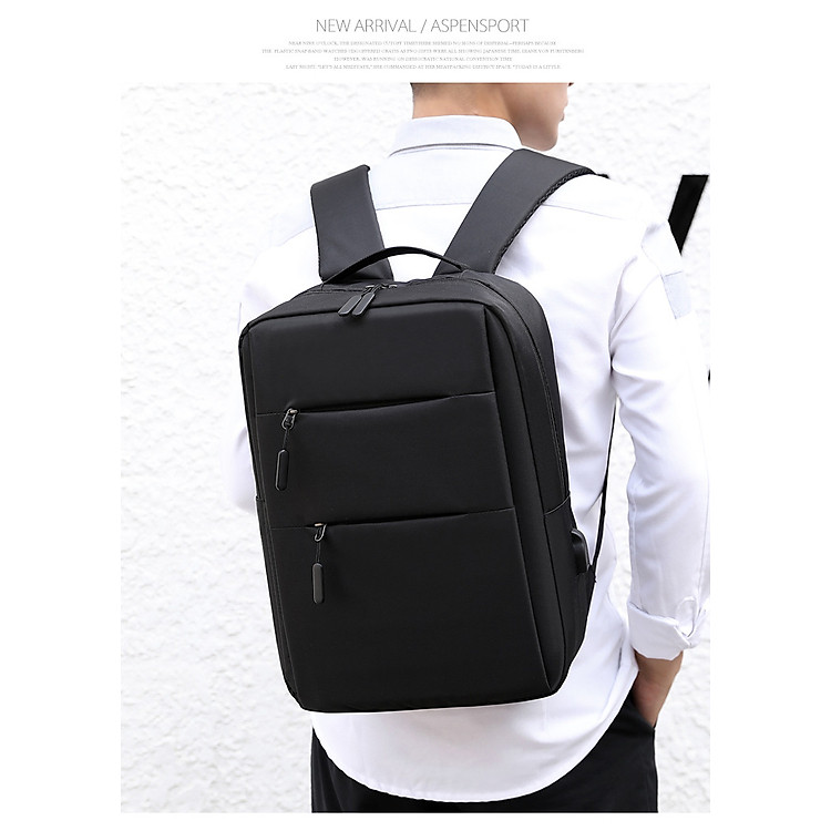 Balo Laptop Chống Sốc, Cặp Đựng Máy Tính Cá Nhân Đi Học, Đi Làm, Đi Chơi Có Cổng Sạc, Chống Thấm Nước