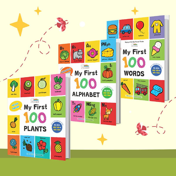 Combo My First 100 Plants - 100 Alphabet - Transport & Jobs (3 cuốn)