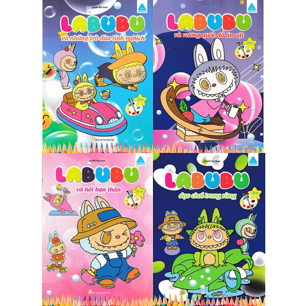 Combo Sách Bé Tô Màu - Labubu (Bộ 4 Cuốn) - ABB