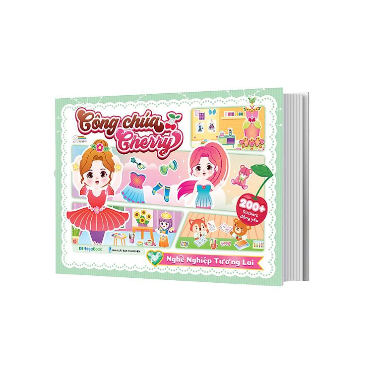Công chúa Cherry – Nghề nghiệp tương lai – Sách bóc dán sticker cho bé gái