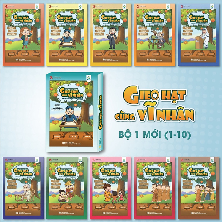 Gieo Hạt Cùng Vĩ Nhân – Phiên bản mới nhất 2024 – (Bộ 10 cuốn)