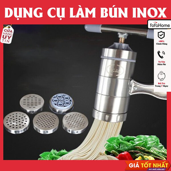 Khuôn Làm Bún Tươi Bằng Inox Cao Cấp An Toàn Vệ Sinh - Khuôn Làm Bánh Canh, Bánh Lọt, Sợi Bún