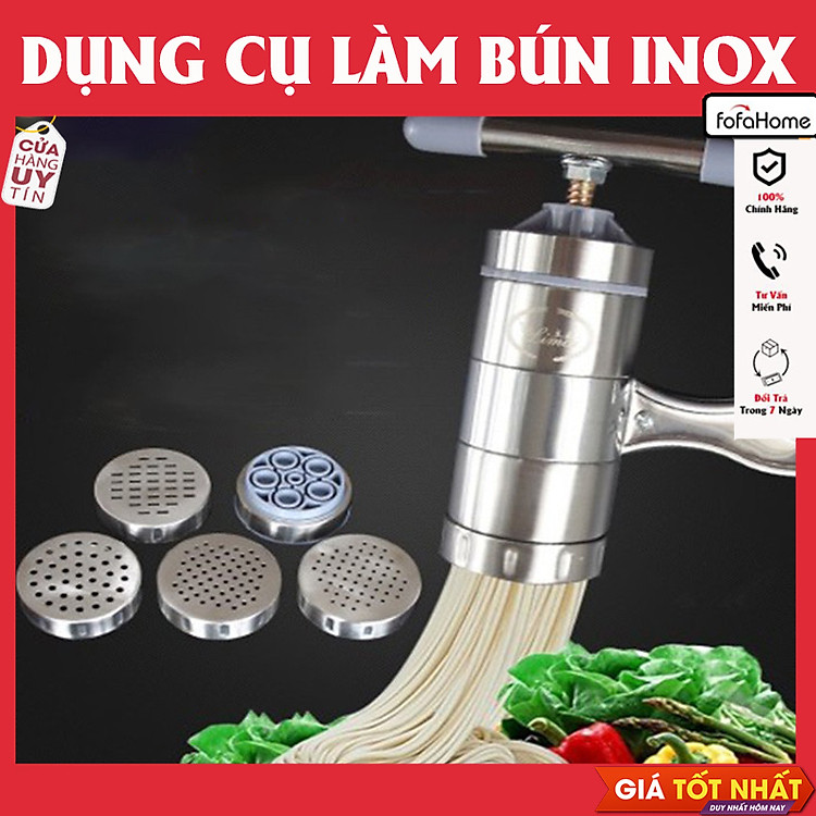 Khuôn Làm Bún Tươi Bằng Inox Cao Cấp An Toàn Vệ Sinh – Khuôn Làm Bánh Canh, Bánh Lọt, Sợi Bún