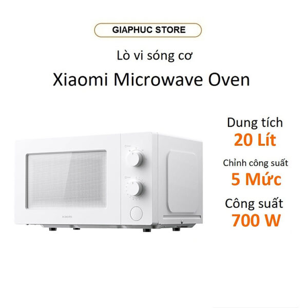 Lò vi sóng Xiaomi Microwave Oven 20L - GiaPhucStore | Hàng Chính Hãng