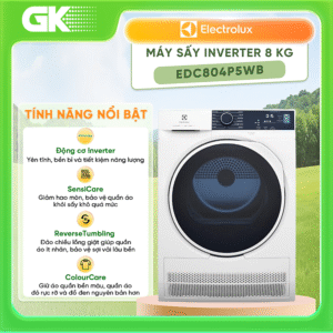 Máy sấy ngưng tụ Electrolux 8kg UltimateCare 500 EDC804P5WB - Hàng chính hãng( Chỉ giao HCM)