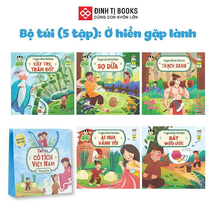 Sách – Bộ túi: Truyện cổ tích Việt Nam (Song ngữ Việt-Anh) – Đinh Tị Books