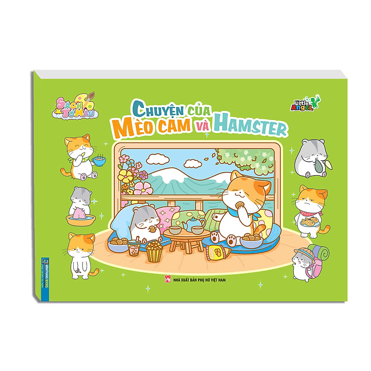 Sách tô màu – Chuyện của Mèo Cam và Hamster