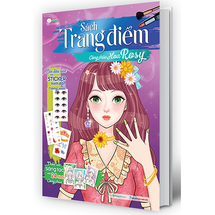 Sách Trang Điểm Công Chúa Hoa Rosy _MEGA