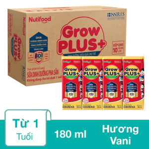 Thùng Sữa bột Pha Sẵn GrowPLUS+ Suy Dinh Dưỡng (đỏ) (48 hộp 180ml)