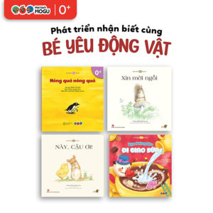 Truyện Ehon bé 1-2-3 tuổi - Bộ 4 cuốn Bé yêu động vật