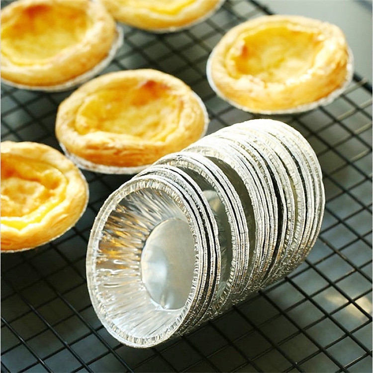 Túi 100 chén giấy bạc , đế cốc lót khuôn nướng bánh , hàu Tart trứng , bát đựng gia vị , nước chấm tiện lợi , khả năng chịu nhiệt cao chống dầu và chống bám bẩn , dễ tháo khuôn…