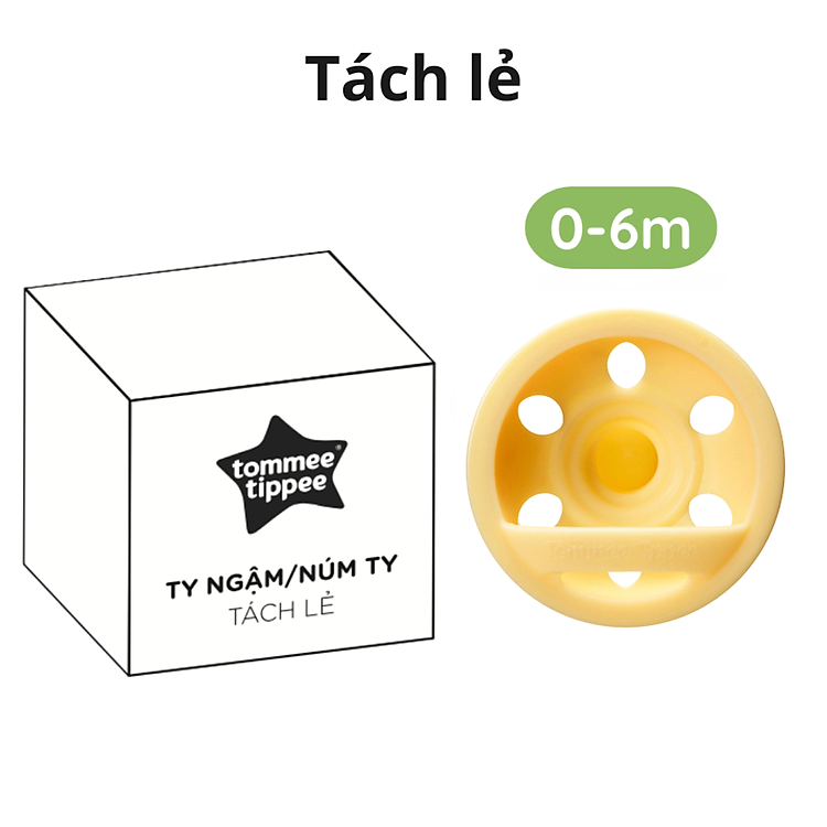 Ty Ngậm Mô Phỏng Ti Mẹ Dành Cho Bé Từ 0 – 6 Tháng, 6 – 18 Tháng (Vỉ Đôi, Tách Lẻ)