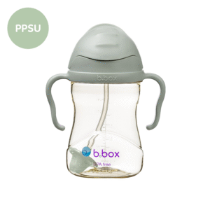 Bình nước b.box chất liệu PPSU 360 độ có van chống sặc và tay cầm cho bé tập uống nước 240ml