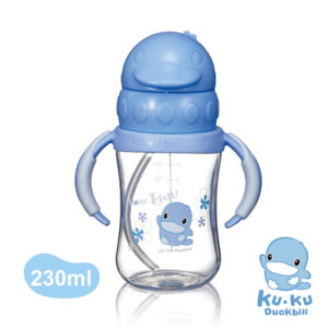 BÌNH UỐNG NƯỚC ỐNG HÚT CÓ TAY CẦM NHỰA PP KUKU KU5925 - 230ML