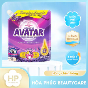 Combo 2 Túi Nước Giặt Xả Vải Avatar Hương Lavender Túi 4kg4