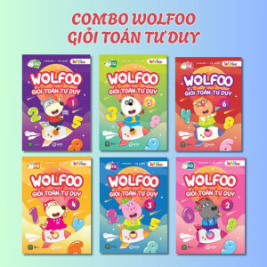 Combo 6 cuốn : Wolfoo Giỏi Toán Tư Duy