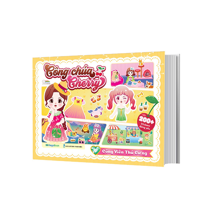 Công chúa Cherry – Công viên thú cưng – Sách bóc dán sticker cho bé gái