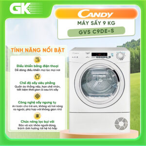Máy sấy Candy 9 Kg GVS C9DE-S